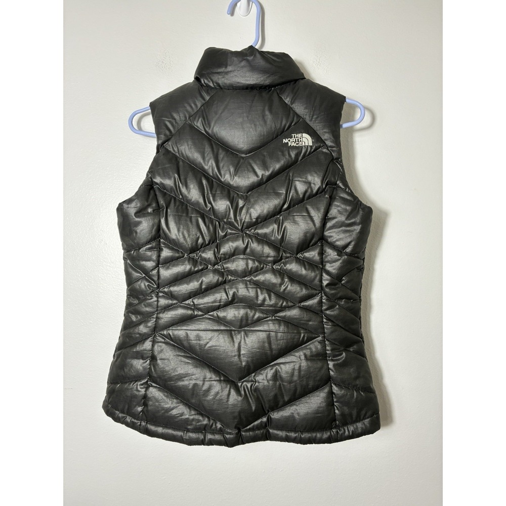 The North Face Full‎ Zip 650 Goose Down Puffer Vest Women's Small Black Outdoors - Picture 5 of 10